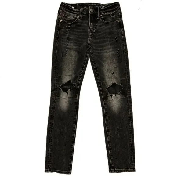 American Eagle Black Jean 26x28 Next Level Flex - Picture 3 of 8